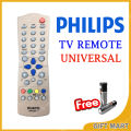 PHILIPS Crt Universal Tv Remote Controller With Free Batteries. 