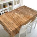 Branch Wood Plank Pattern Kitchen Rectangular Tablecloth Wedding Party Decoration Living Room Coffee Table Waterproof Tablecloth. 