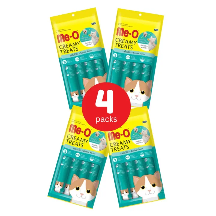 Me-O Creamy Treats 60g (4 Packs) Bonito Flavour