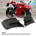 Black Mudguard Side Panel Fixing Wing Replacement for DUCATI Panigale V4 V4S V4R 2022-2023 Motorcycle Side Spoiler. 