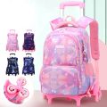 Children School Backpack with Wheels Rolling School Bag For Boy Girls wheeled backpack Trolley Bag Students Backpack. 