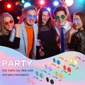 Original Retro Punk Style Party Hippie Disco Circle Sun Glasses Eyewear Metal Frame Sunglasses Round Sunglasses Unisex Multi Color Len. 