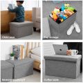 Multifunction Rectangular Storage Stool Sit Folding Storage Box Adults Child Stool COD. 