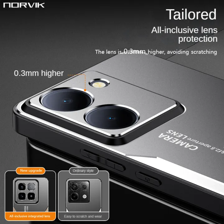 NORVIK%20For%20VIVO%20Y36%204G/Y36%205G%20NORVIK%20Phone%20Case%20Aluminum%20Metal%20shocckproof%20Shell%20Matte%20Back%20Cover%20Silicone%20Full%20Camera%20Protection%20Casing%20-%20Image%203