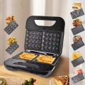 Greenlife 7 in 1 Sandwich Maker Quick and easy Stainless steel panel Non-Stick changeable plates Pre heat Multi function low fat. 