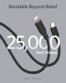 Anker USB C to Lightning Cable Powerline III Flow for iPhone 13 14 Pro Max / 12/11 AirPods iphone charging cable date cable 0.9m. 