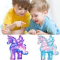 【yj739-hh-zr-djs】 16.5Cm Poped Fidget Toys Unicorn Anti-Stress Decompression Anime Popis Push Dimple Boy and Girl Gift Toys. 