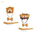 Kids Animals Costume Set Headdress for New Year Stage Performance Holiday Brown. 