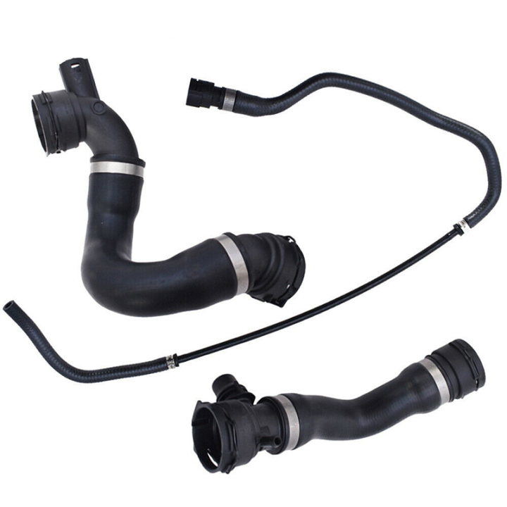 3Pcs Car Upper Lower Coolant Radiator Hose for E90 E91 E92 325I 330I 330Xi 2006 328I 328Xi 17127618510 17127531581