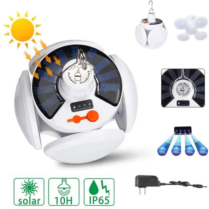 Solar Bulb Light Football Light LED Lantern Fan Solar Light Smart Solar ...