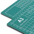 A3 Self Healing Cutting Mat Double-sided Non-slip PVC Cutting Board with Grid Lines Angles Design 3mm Thickness for Scrapbooking Art & Craft Projects. 
