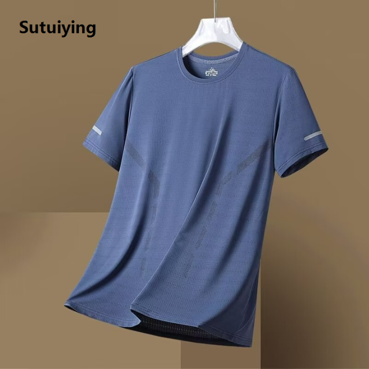 Sutuiying%202025%20New%20MINISO%20Ice%20Silk%20Short%20Sleeve%20T-shirt%20for%20Men's%20New%20Thin%20Breathable%20Quick%20Drying%20Large%20Mesh%20Ice%20Feel%20Quick%20Drying%20Clothes%20-%20Image%206