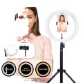 7ft Stand Tripod with 10 Inch Selfie LED Ring Light 360 Rotatable Ring Light with Adjustable Phone Holder for Studio Camera, TikTok, and YouTube. 