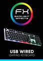 Alcatroz X-Craft XKB100 Spill proof Gaming Keyboard with Backlight Effect. 