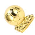 3cm Golden Globe Award Metal Football Match Commemorative Ornament for Fans Decoration. 