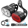 Bicycle Headlights Running Lamp Tail Lights Set Front Lights USB Charging Warning Light. 