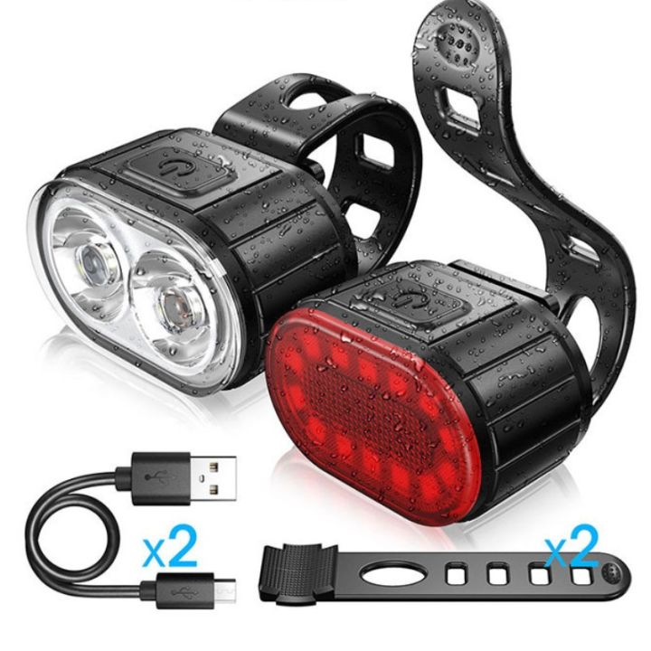 Bicycle%20Headlights%20Running%20Lamp%20Tail%20Lights%20Set%20Front%20Lights%20USB%20Charging%20Warning%20Light%20-%20Image%205