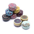 Retro Floral Tin Can Tea Storage Box Candy Gift Case　GENGLI. 