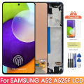 AMOLED A52 Screen for Samsung Galaxy A52 A525F 525F/DS Lcd Display Touch Screen with Frame Digitizer Assembly for Samsung A52 4G. 