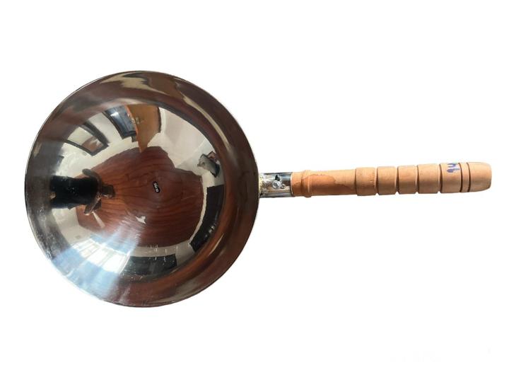stainless%20steel%20polish%20rice%20pan%20Wok%20pan%20/%20koththu%20pan%20high%20quality%20size%20no%2014%20-%20Image%203