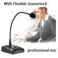 Best Desktop Standing Conference Microphone Meeting MIC Condenser Microphone With 4M Cable With Flexible Gooseneck. 