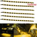 【yellow 6PCS Waterproof 12V Motor LED SMD Underbody Strip Light for Car Motorcycle Beautiful Decorative Soft. 
