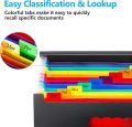 Skysonic New Large File Organizer 13/24 Pockets Legal File Folder Expandable Sorter Fit Legal/letter / A4 Size Paper. 