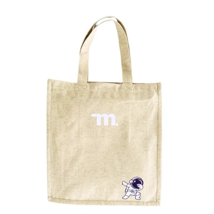 Heavy Duty Large Canvas Tote Bag with Zipper - 14.5 inches (L) * 3 inches (W) * 16 inches (H)