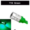 T10 5630 10LED 12V 3W Green LED Wedge Super Bright Chip Car LED Light Bulb Hood Dashboard Parking Signal LED Light A-1-47-150 L. 