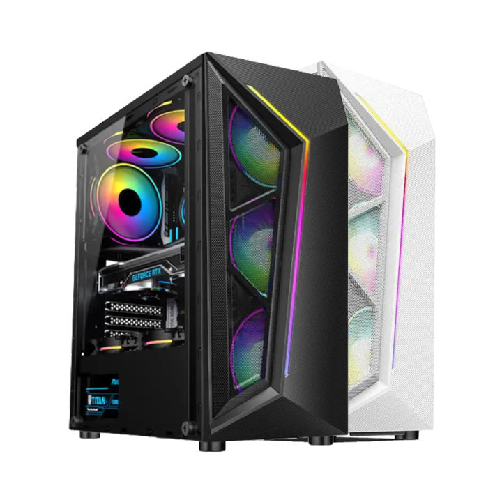 Ruix v8 Gaming case with rgb strip | Daraz.lk