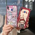 Cover Cute Phone Case For Samsung Galaxy M20/SM-M205FD protective Fashion Design Card bag Full wrap Card slot Cartoon. 