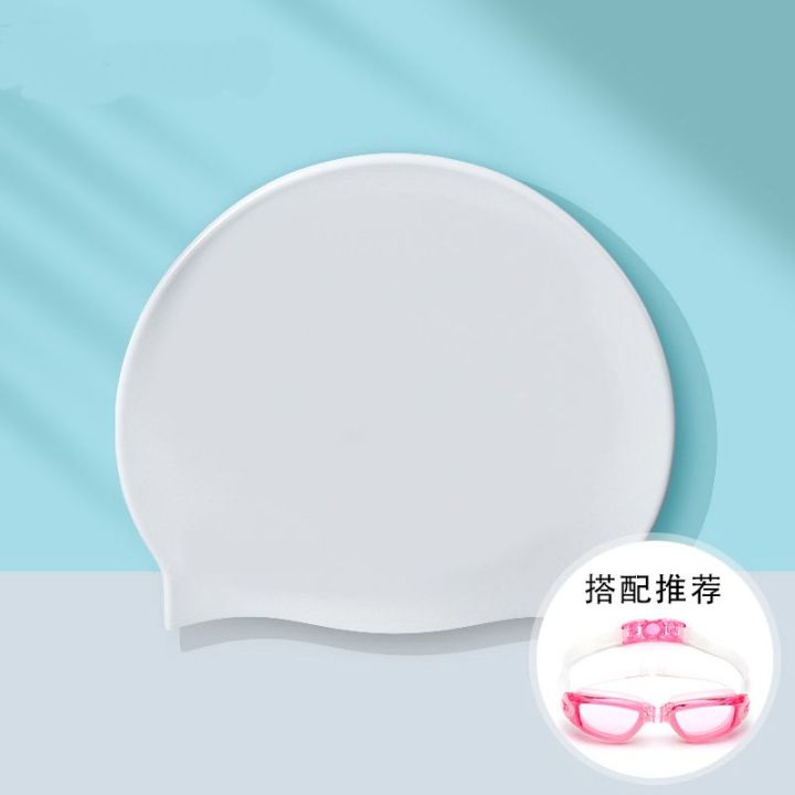 Swimming%20Cap%20Women's%20Waterproof%20Not%20Squeezing%20Head%20Fashion%20Silicone%20Long%20Hair%20Large%20Size%20Special%20Children's%20Swimming%20Cap%20Men's%20Swimming%20Goggles%20Set%20-%20Image%203