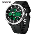 【Miga Plaza】 New Electronic Men Fashion and Leisure Watch Waterproof Night Glow Multi functional Watch SD9053-3. 