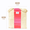 THE MYSU Heavy Duty Canvas Tote Bag - Pink Stripe - 14.5 inches (L) * 3 inches (W) * 16 inches (H). 