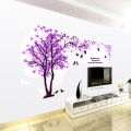 Acrylic 3.3 x 6.6 Feet 3D Tree Wall Stickers Crystal  Wall Decals Wall Living Room Bedroom TV Background Home Decorations Arts Wall Decoration sticker wall Stickers. 