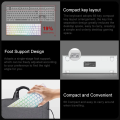 E-YOOSO Z686 RGB Mini slim 60% Mechanical Gaming Wired Keyboard All Keys Anti-ghosting Hot Swappable Red Switch 68 Keys for Compute PC Laptop with Software and free 5 red switches. 
