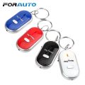 Whistle Key Finder Anti-Lost with Key Ring Locator Keychain Tracker LED Light Claps Locator Mini Smart Flashing Beeping AlarmOutdoor Keychain Anti-lost Device Finder LED Lamp Locator Find Lost Keys Chain Whistle Sound Control. 