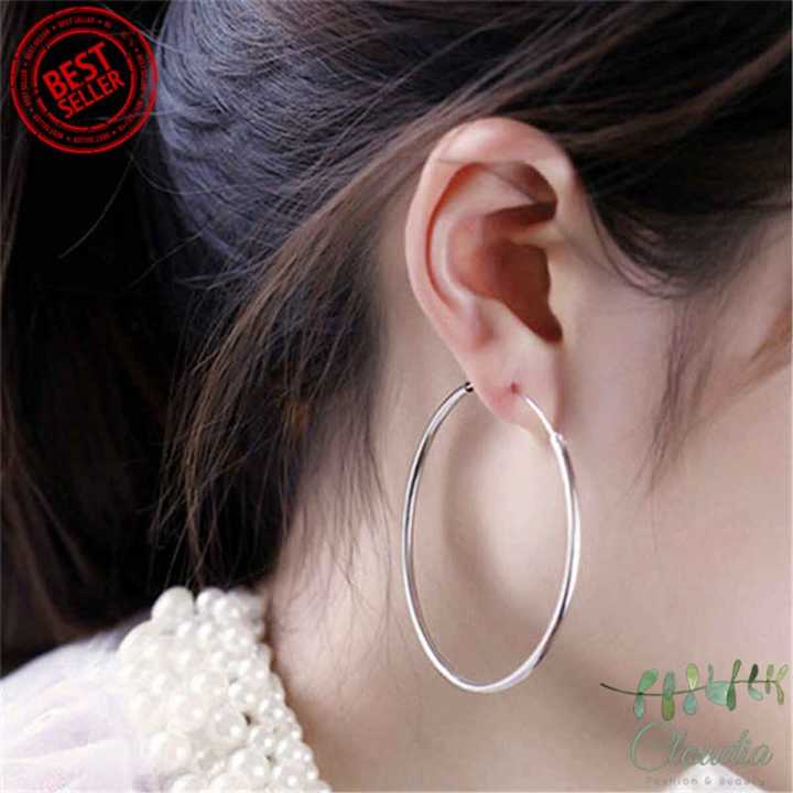Super%20Big%20Hoop%20Earrings%20Round%20Women%20EarRings%205cm%20Silver%20Color%20Large%20Circle%20Creole%20Earring%20Huggies%20Personality%20Fashion%20Jewelry%20-%20Image%202