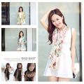 Hot Sale Handmade Long Voile Butterfly Dots Pattern Fashion Warm Neck Chiffon Scarves Neckerchief Scarf Large Shawl. 