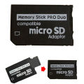 Micro SD TF to MS Pro Duo Reader Memory Stick Adapter Converter Card for PSP. 