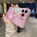 Smile Flower Card Holde Bag Phone Case For OPPO Reno 5 6 Lite 7 8 9 8T 7Z 6Z A15 A16 A17 A54 A74 A72 A94 A53 4G A5 A9 2020 Cover. 