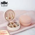 Carat Jewelry Box Zipper Closure Po ble Jewelry Display Travel Storage Box. 