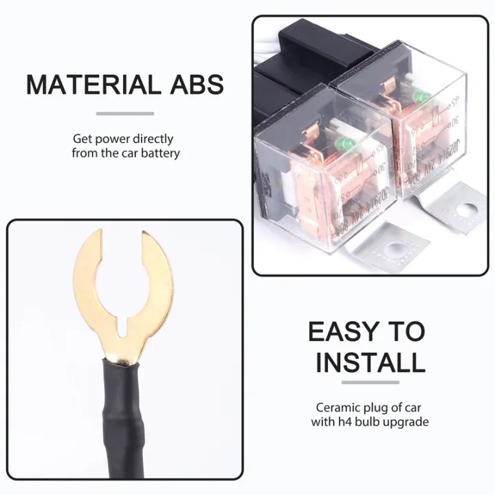 H4%20Negative%20Switched%20LED%20Headlight%20Lamp%20Bulb%20Relay%20Wiring%20Harness%20Plug%20Kit%20-%20Image%203