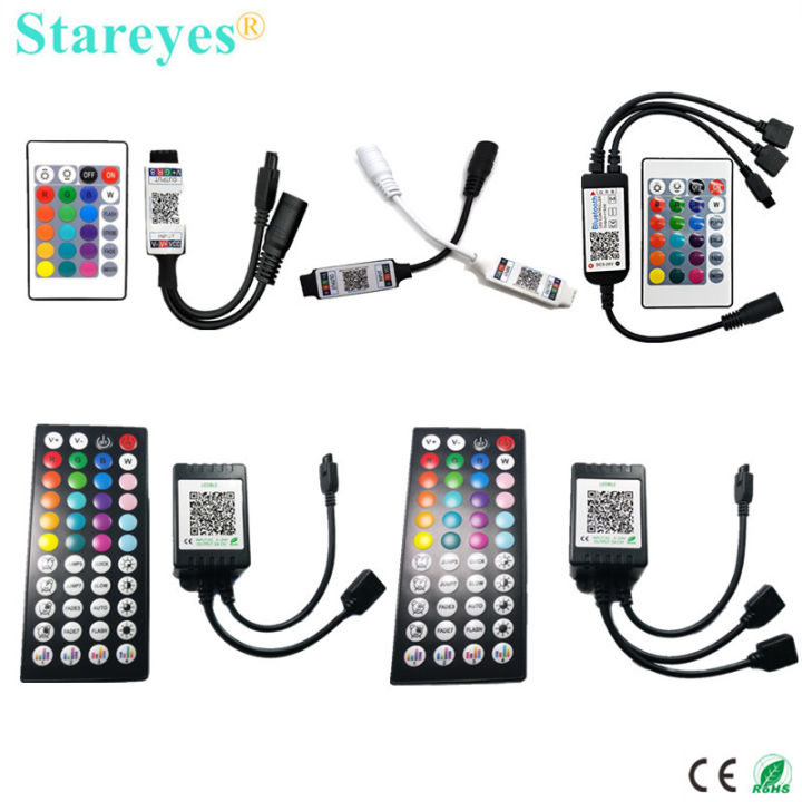 1 Piece LED RGB Strip IR 24 44 keys Remote Bluetooth Music Controller ...