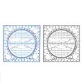 Multifunctional Drawing Template Art Design Construction Drafting Scale Ruler ANLAN. 
