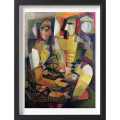 Art Print Wall Poster Wall Pictures Painting Wall Art for Bedroom Living Room Home Decor Frame Include  Women and Men Selling Fish Segar Painting Framed Lithograph 41cm x 54.9cm. 