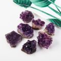 Natural Amethyst Crystal Cluster Quartz Raw Crystals Healing Stone Decoration Ornament Purple Mineral Crystal Rock Specimen. 