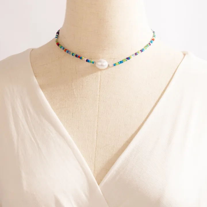 Colorful%20Beaded%20Necklace%20for%20Women%20Charm%20Pearl%20Shell%20Crystal%20Handmade%20Clavicle%20Chain%20Party%20Jewelry%20Accessories%20-%20Image%208