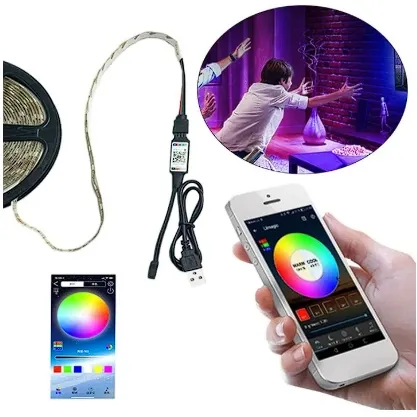 USB 3/17/24-Key Bluetooth Rgb Led Controller 5V 12V 24V Volt Ir ...