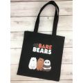 We Bare Bears Tote Bag Canvas Sling Bag Handbag. 